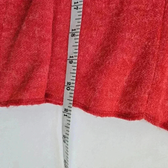 Lola et moi wool blend red long line cardigan size 2 - Picture 7 of 7